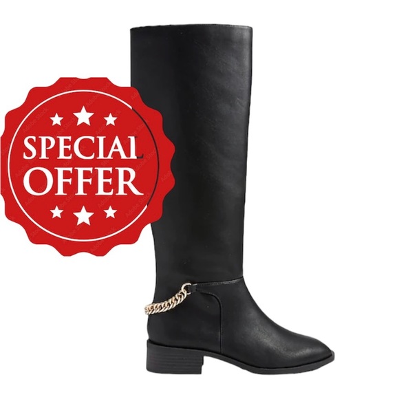 Boots EXPRESS Chain Riding Boots new - Picture 3 of 9